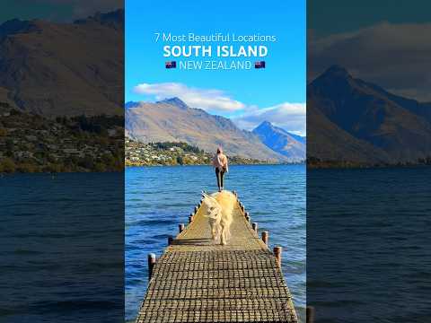 7 Beautiful Locations - South Island NEW ZEALAND 🏔️🇳🇿 #newzealand #nztravel #nz #southisland