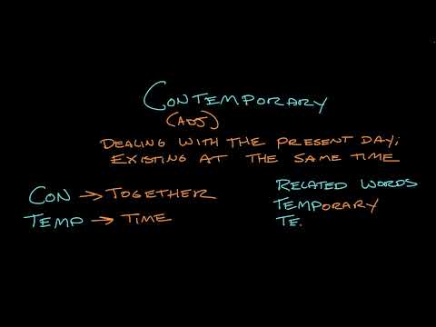 Contemporary  | Vocabulary | Khan Academy