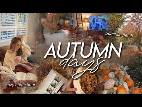 AUTUMN DAYS | cozy home time, pumpkin patch, baking pumpkin cookies, & hot air balloon display ☕🧸🍂