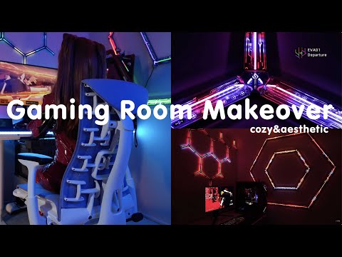 💗Room makeover🌟 evangelion x Govee anime gaming lights