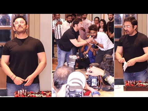 Aamir Khan Cake Cutting Visuals 🤩 | 60th Birthday | MS shorts