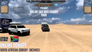 ETS2 Car Mod Convoy | Abéché to Faya-Largeau | G65 AMG & Land Rover Defender | Wildlife Adventure