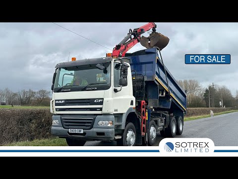 For Sale - New Stock From Sotrex: DAF CF85 410 8 X 4 Tipper with Grab