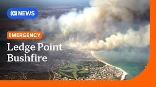 Bushfire threatens WA town Ledge Point north of Perth | ABC NEWS