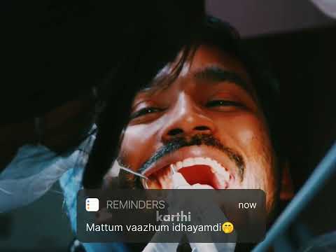 En aayil regai neeyadi song whatsApp status tamil❤✨#status #VN edit #dhanush #own creation 😋