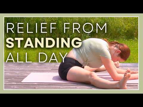 30 min Yoga for Tired Legs & Feet - Relief From Standing All Day