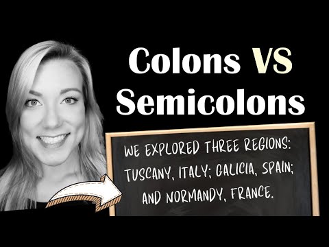 Colons VS Semicolons | : VS ; | English Punctuation Lesson with QUIZ