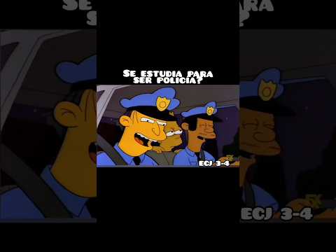 Hay que Estudiar para ser Policía #thesimpsons #humor #funny #shorts #shortsfeed #shortsviral