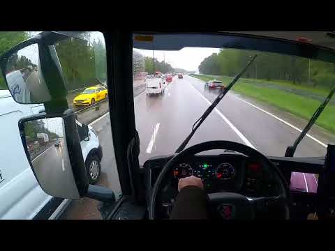 Electric Scania (new gen) Truck Driving vlog, raining 🔴Livestream