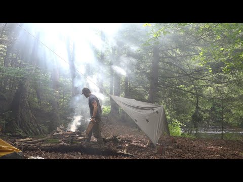 Camping by a Waterfall | Oxtongue River