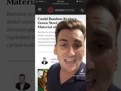 🚀 Bamboo vs. Green Steel Showdown! 🎋 Is Bamboo the Next Big Thing in Construction?👁️ #bamboo