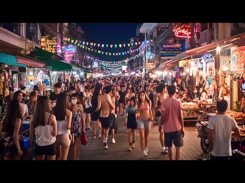 Bangkok Night Walk: Sukhumvit 20 to Asiatique The Riverfront | 4K HDR Walking Tour