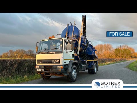 For Sale - New Stock From Sotrex: DAF FA 55 210 4 X 2 Tipping Gully SuckerJetter