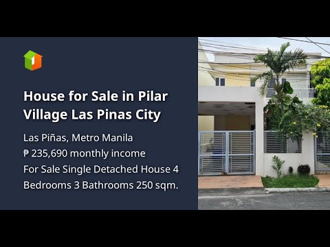 House for Sale in Pilar Village Las Pinas City