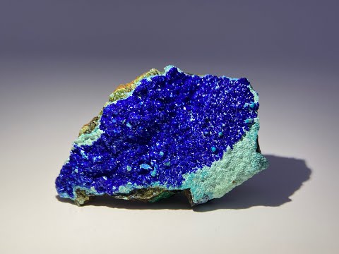 Azurite on Gibbsite with Malachite and Goethite Mineral Specimen, Crystals, Gems, Minerals & Rocks