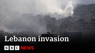 Israel and Hezbollah fight on the ground in Lebanon after Israeli invasion | BBC News