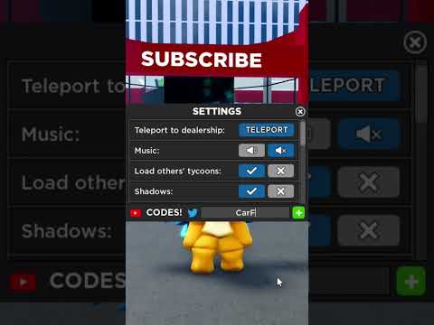 New Working Code for the Car Factory 2 Update in Roblox Car Dealership Tycoon