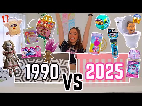 UNBOXING *1990’s VINTAGE* MYSTERY TOYS🧸🪀 VS *2025 BRAND NEW RELEASES!*🎁⁉️ (100+ SURPRISES!!🫢)