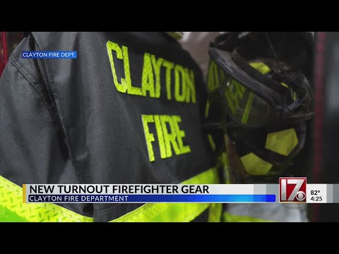 New turnout firefighter gear in Clayton