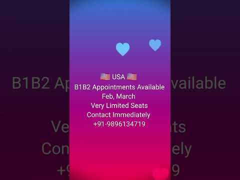 ✨USA Visa Appointments ✨ #b1b2 #usa #usavisa #usatouristvisa