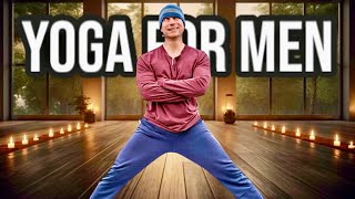 10-Min Yoga for Men: Relieve Back & Hip Pain + Full-Body Flexibility! (4K!)