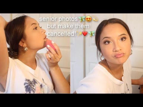 senior photos grwm...except there was a tornado