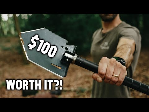 Camping with Expensive $100 Survival Shovel - Worth it?!