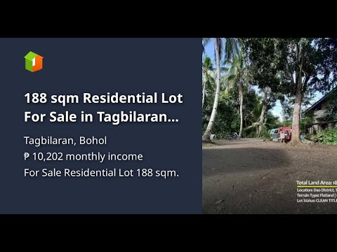 188 sqm Residential Lot For Sale in Tagbilaran Bohol