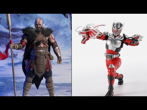 New God of War Kratos Worldbox & Sh Figuarts Kamen Rider Ryuki figures available at Titan Toyz