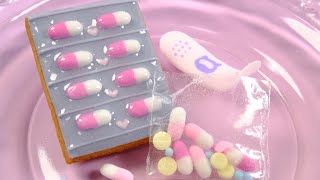 アイシングクッキーで小さな甘いおくすりを作ったよ💊　#shorts