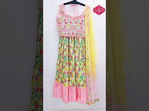 Unique Floral Kids Lehenga @ssrtextiless #latestfashiontrends