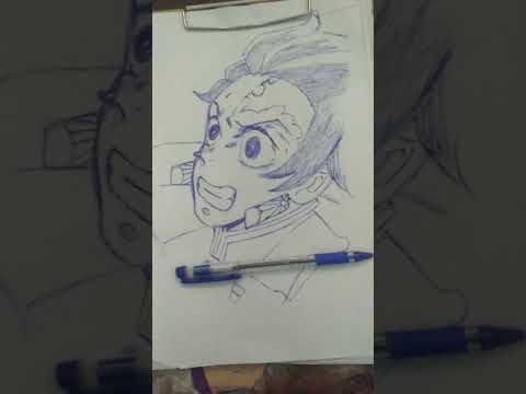 demon slayer, tanjiro #sketch, like and subscribe,