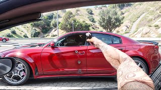 We bumped with the OPPS in traffic in GTA 5 RP!