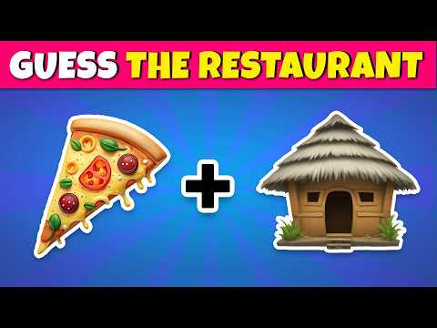 Guess the Fast Food Restaurant by Emoji 🍔🍕| Emoji Quiz 2025