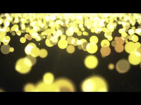 Glowing Golden Dust Particles Background Looped Animation | Free HD Version Footage