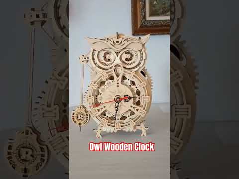 Owl Wooden Clock we bought in Miniso #owlclock #miniso #woodenclock #coldplay #clock