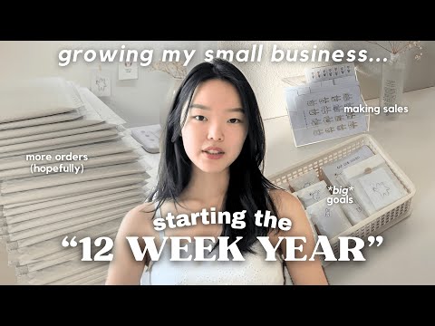 how much can you GROW your small business in just 12 WEEKS? 📦🌷 my small biz goals, stats, plan | EP1