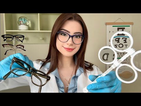 ASMR Eye Exam Lens 1 or 2 (With or Without) 👓 Light Tests, Realistic Medical Roleplay for Sleep