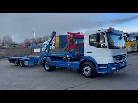 **FOR SALE** 2009 Mercedes Atego 1329 Skip Loader Draw Bar Spec - Dixon Commercial Exports Ltd