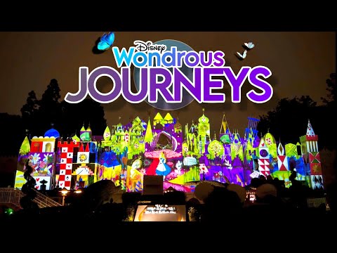 [4K] Wondrous Journeys Projections Show at it’s a small world — Disneyland, CA