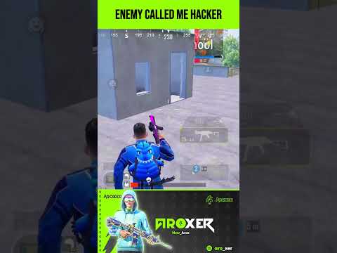 Enemy Called Me Hacker #bgmi  #aroxer