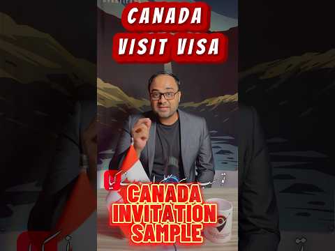 Canada invitation letter - free sample #canadavisa #canadavisitvisa #canada #canadatouristvisa