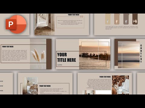 Brown Aesthetic Powerpoint Template | Presentation Template | Animated Slide | Free Template