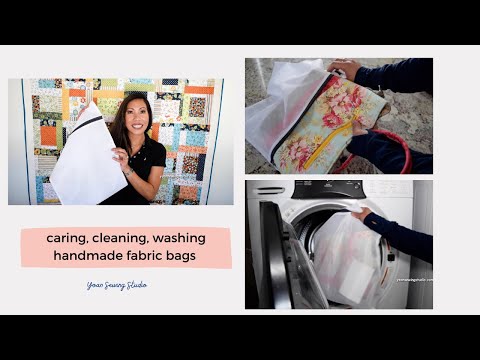 Some tips on cleaning, caring, washing handmade fabric bags