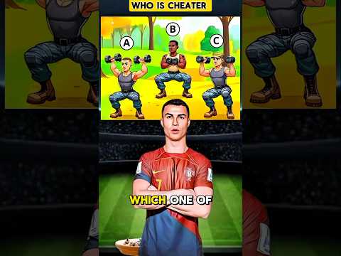 who is Cheater.? #ronaldo #quiz #riddlechallenge #riddleaddict #logicpuzzles #riddleoftheday