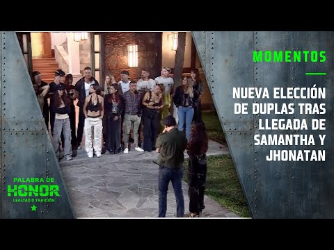 Nueva elección de duplas tras llegada de Samantha y Jhonatan | Palabra de Honor | Canal 13