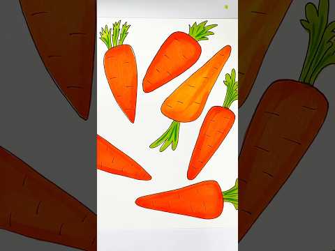 Coloring the carrot with me 🥕