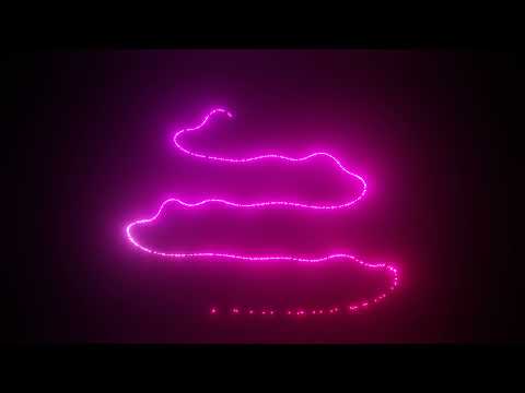 Purple Particles drawing a Christmas Tree | 4K Relaxing Screensaver