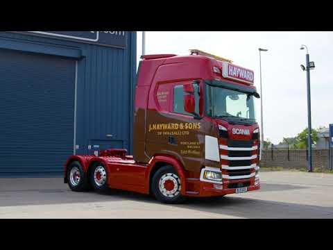 Hayward Transport Scania 500S repainted by Keltruck in heritage livery