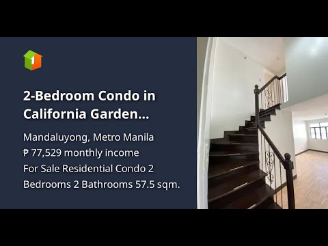 2-Bedroom Condo in California Garden Square, Mandaluyong City